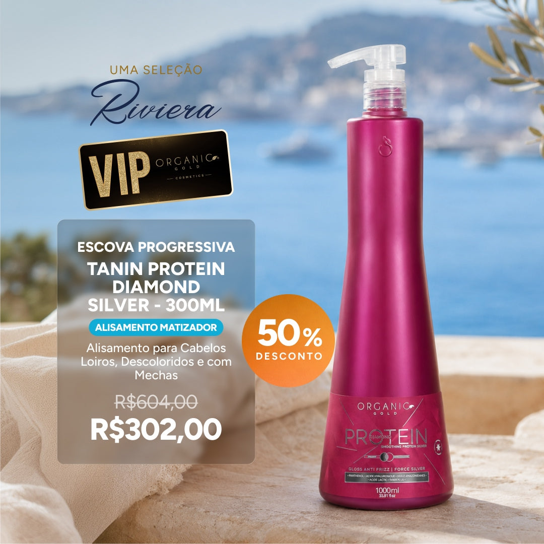Escova Progressiva Orgânica Tanin Protein Diamond 300ml