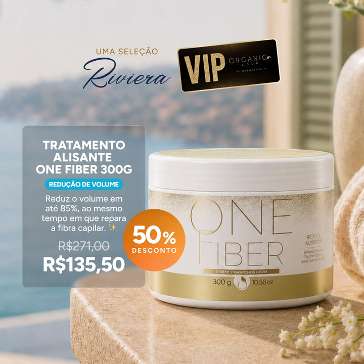 Tratamento Alisante One Fiber para Redução de Volume 300g
