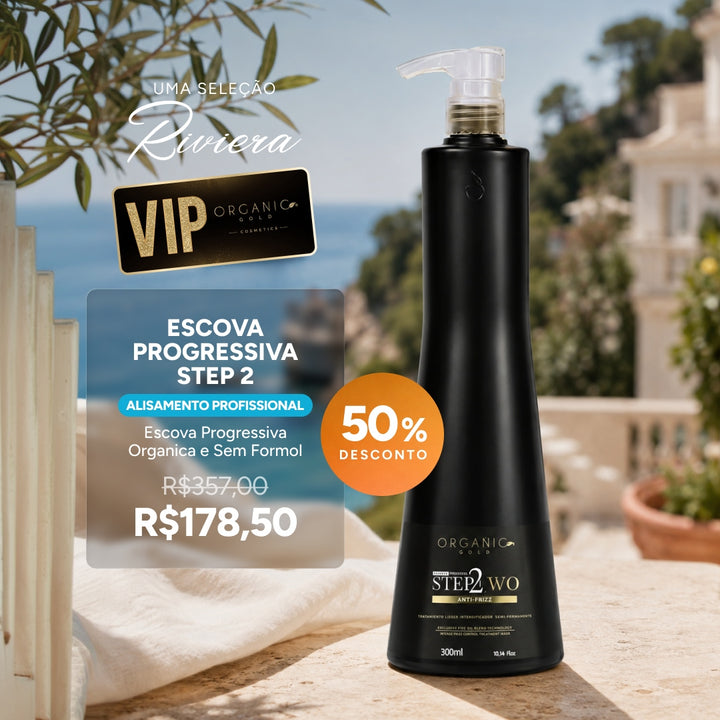 Escova Progressiva Sem Formol STEP 2 Antifrizz 300 ml