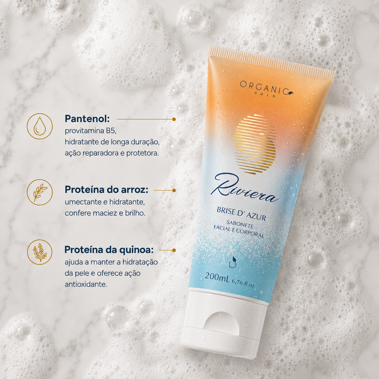 Riviera, Brise d'Azur - Kit Ritual Corpo, Rosto e Cabelo