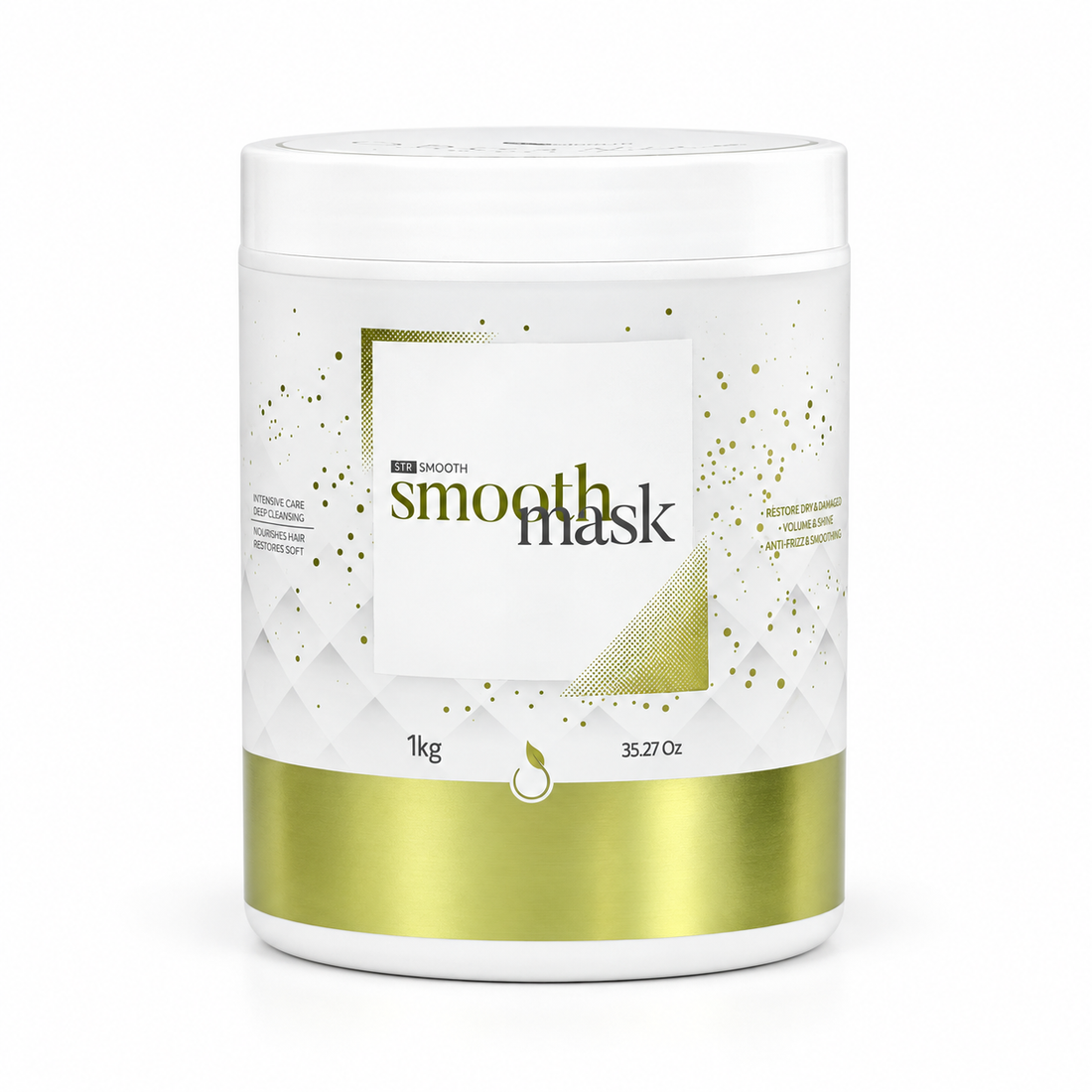 Máscara Smooth Organic Gold - Reparação Profunda e Brilho Intenso 1kg