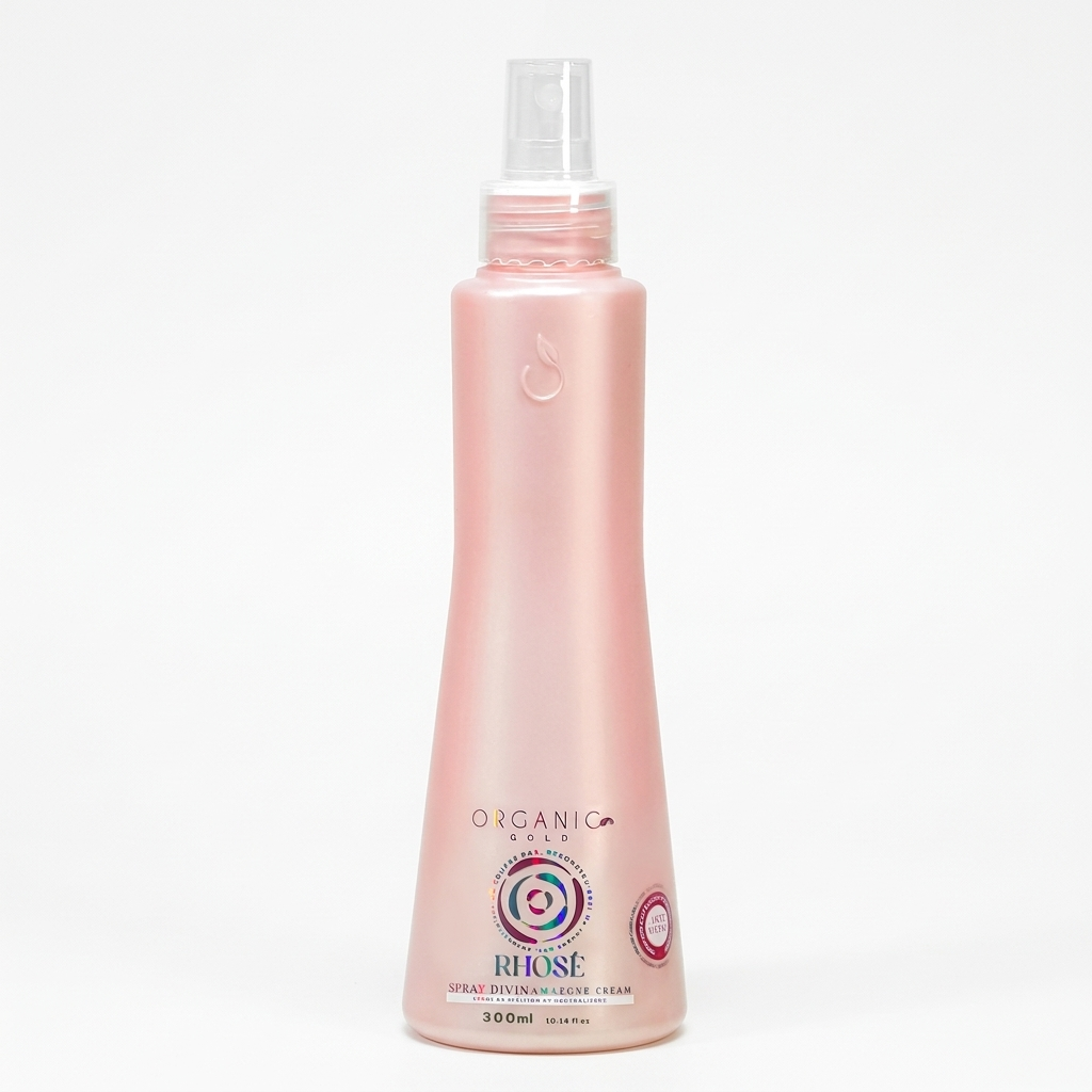 Spray Divin Rhosé Organic Gold - Leave-in Termoprotetor Hidratante 300ml