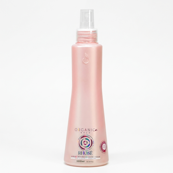 Spray Divin Rhosé Organic Gold - Leave-in Termoprotetor Hidratante 300ml