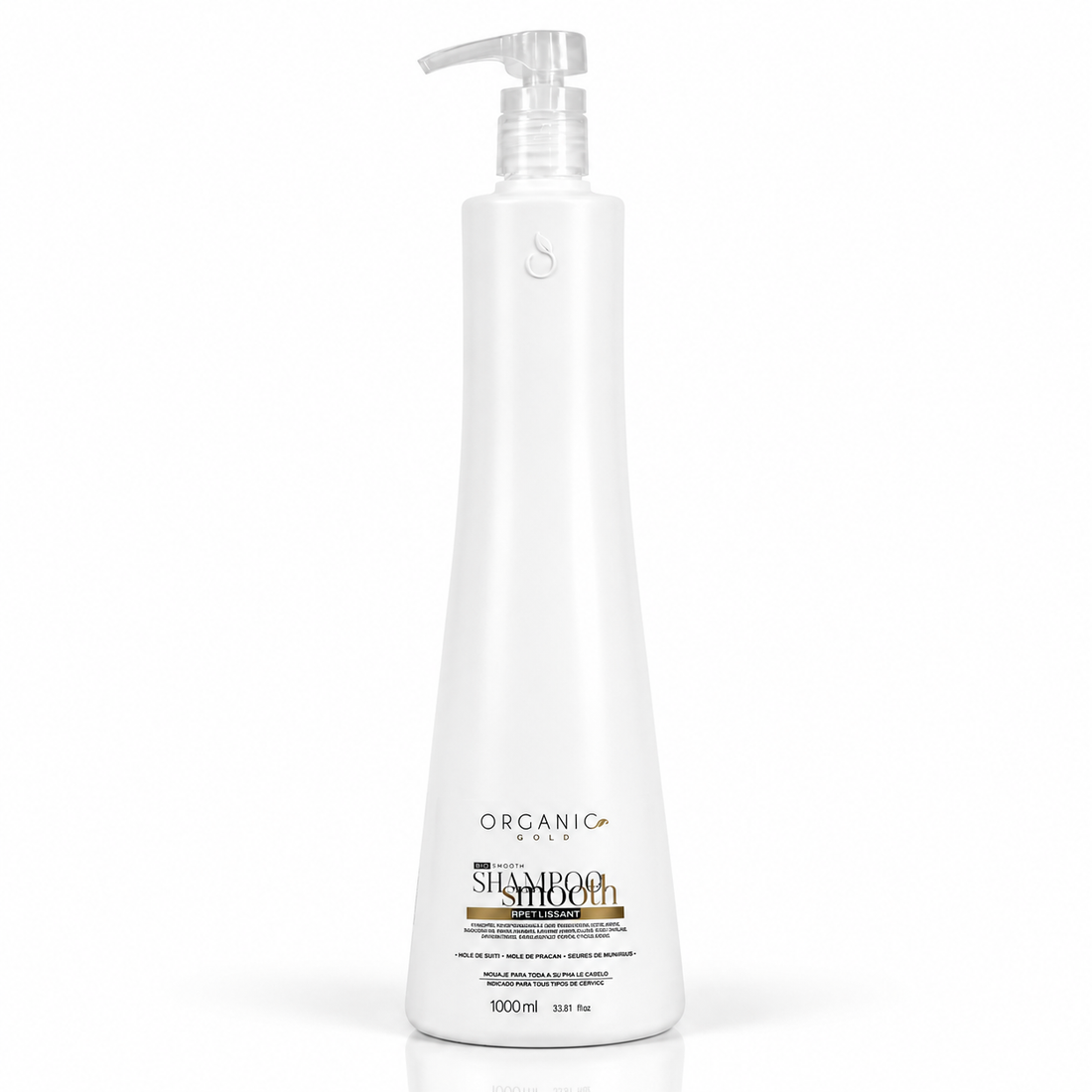 Shampoo Smooth Organic Gold - Limpeza Suave e Antifrizz de Longa Duração 1L